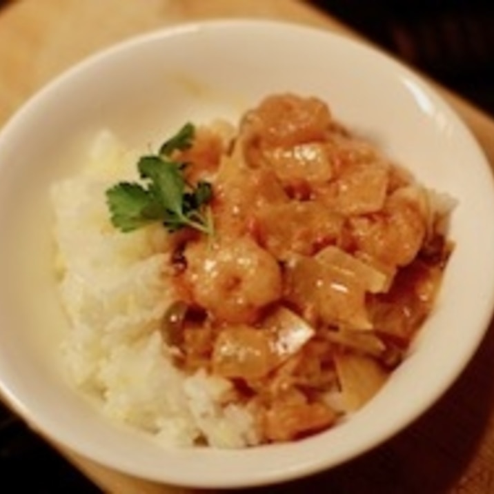 ママ友ランチに おしゃれで美味しいエビクリーム丼 レシピ 作り方 By 青リンゴ 楽天レシピ ママ友ランチに おしゃれで美味しいエビクリーム丼 レシピ 作り方 By 青リンゴ 楽天レシピ